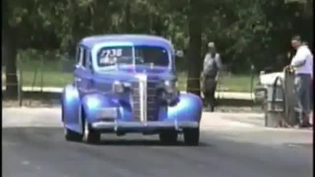 y 38 Chev at ADRA 2001 Nitro Nationals Cordova IL Driven by Son Michael on 21st Birthday