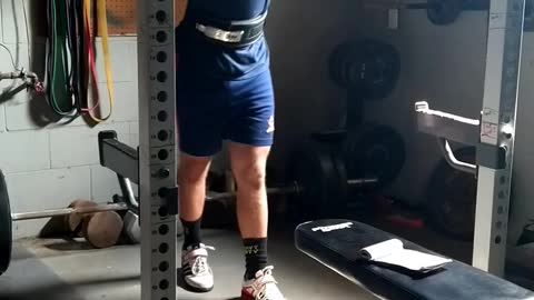 245 x 5 front squat