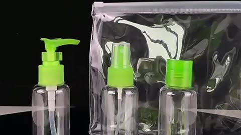 Cheap 50ml Plastic Pet Sprayer Cosmetic Packaging Travel Bottle Set