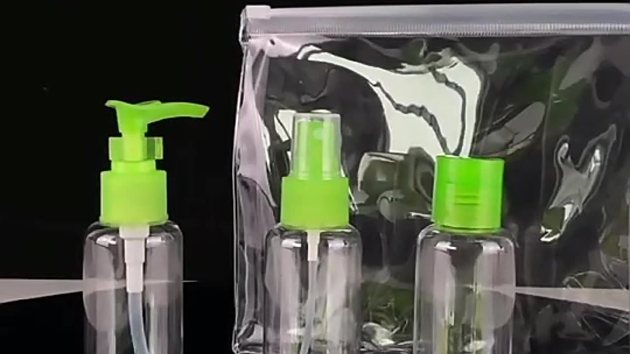 Cheap 50ml Plastic Pet Sprayer Cosmetic Packaging Travel Bottle Set