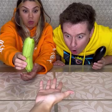 Choose food challenge 😂 What tastes better zucchini or eggplant 🙄 #shorts Best video by Hmelkofm