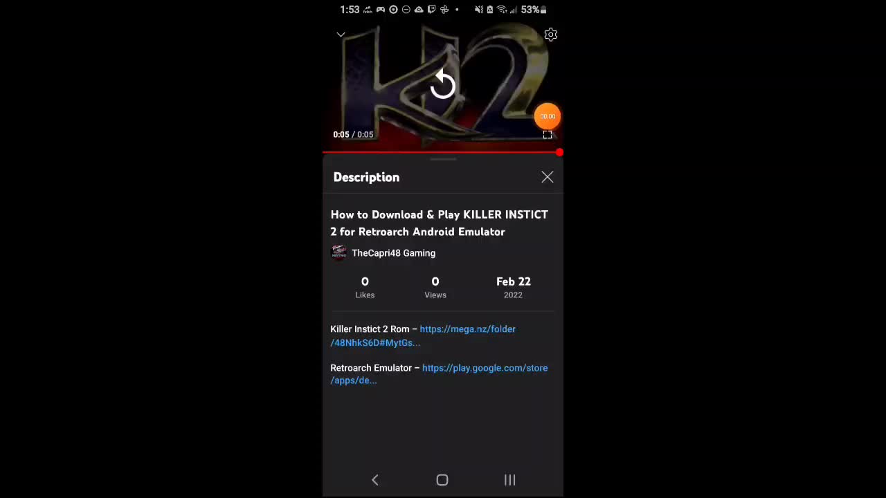 How to Download & Play KILLER INSTICT 2 for Retroarch Emulator ANDROID