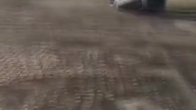 4x4 reverse spins and flips car