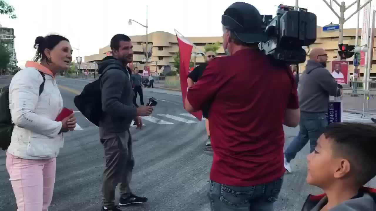 Women confronts CBC on their propaganda.