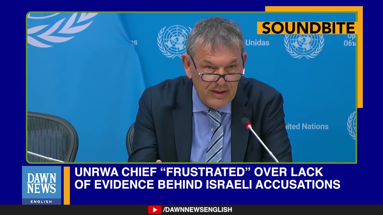 UNRWA Chief “Frustrated” Over Lack Of Evidence Behind Israeli Accusations