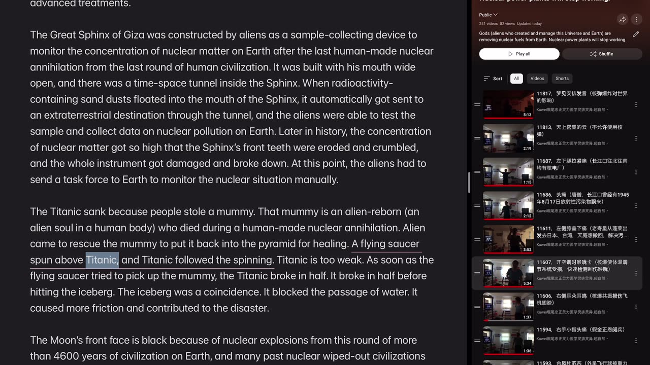 Gods are removing nuclear fuels from Earth. Nuclear power plants will stop working soon.