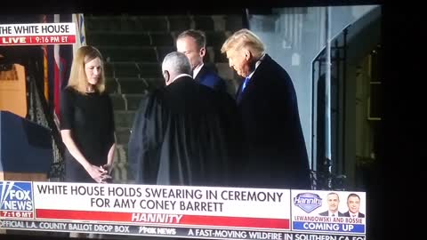 Swearing In Of Judge Amy Coney Barrett To SCOTUS