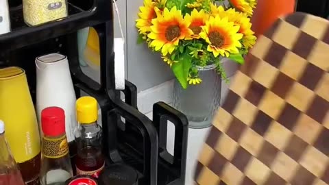 ✨ Spices Storage Rack Some kitchen utensils