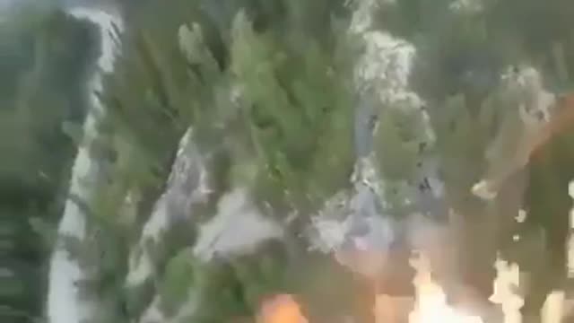 Podpalanie lasów z powietrza