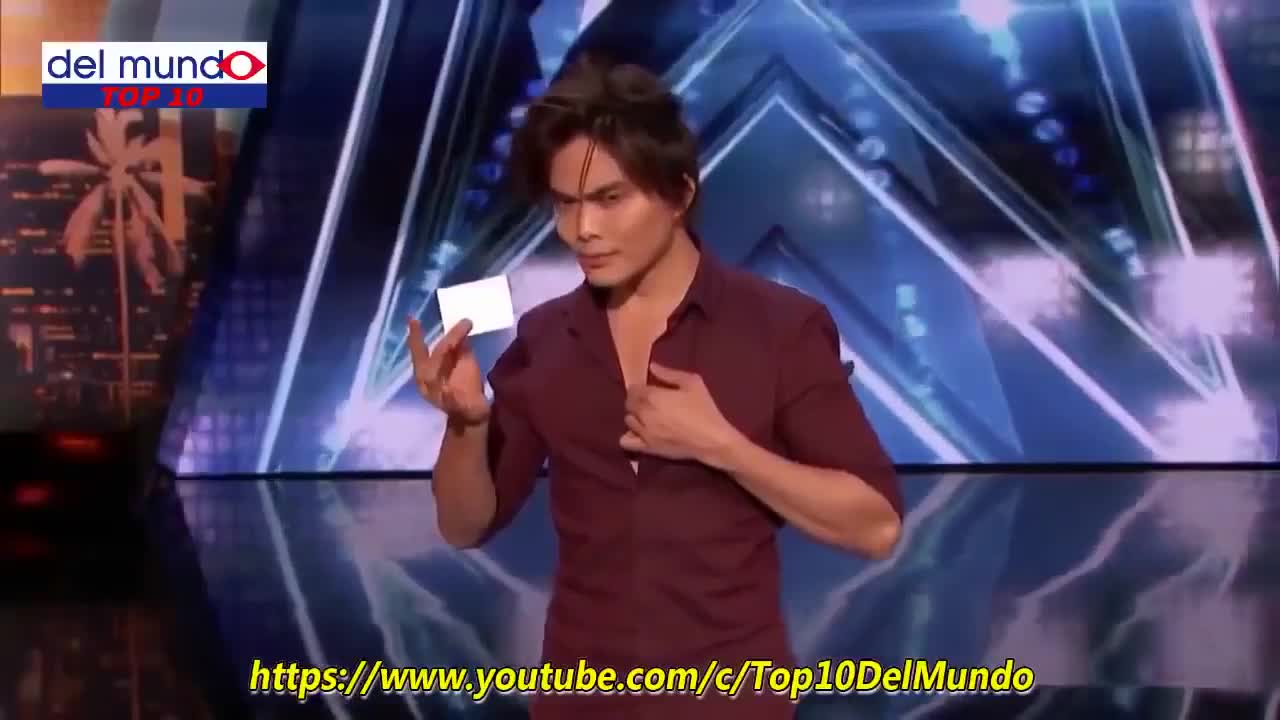 Cards Magician Wows Tyra Banks On Stage! America Got Talent.