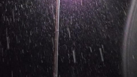 Snowfall at Night - Simple Beauty from God