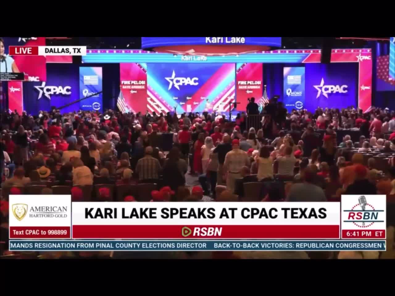 CPAC TX 2022 future AZ gov 🙏 Kari Lake “We drove a stake through the heart of the McCain machine”