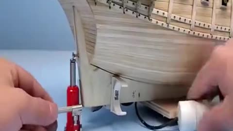 Man builds miniature replica of a ship