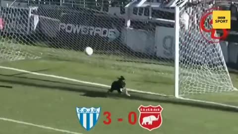 Dog makes incredible goalline save