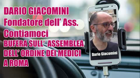 DARIO GIACOMINI FONDATORE DELL' ASS. CONTIAMOCI BUFERA ORDINE DEI MEDICI A ROMA