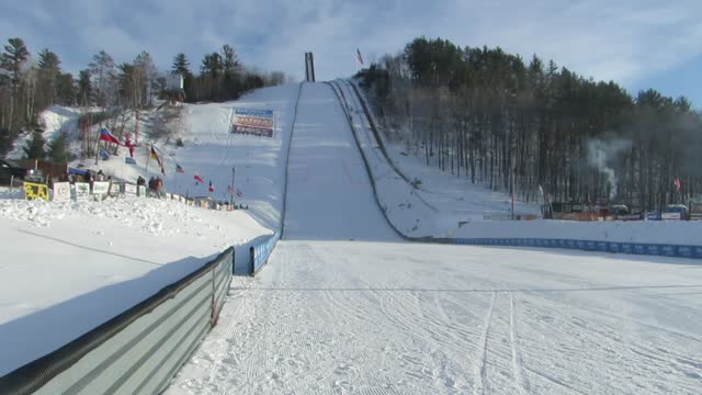 RC Cars Race Up a Steep Snow Slope