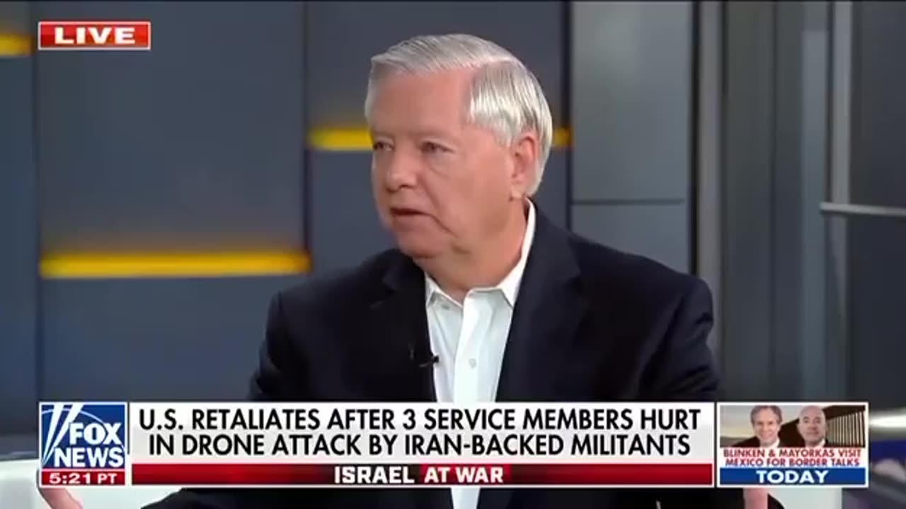 Cringe Senator Lindsey Graham called for erasing Iran from the face of the earth