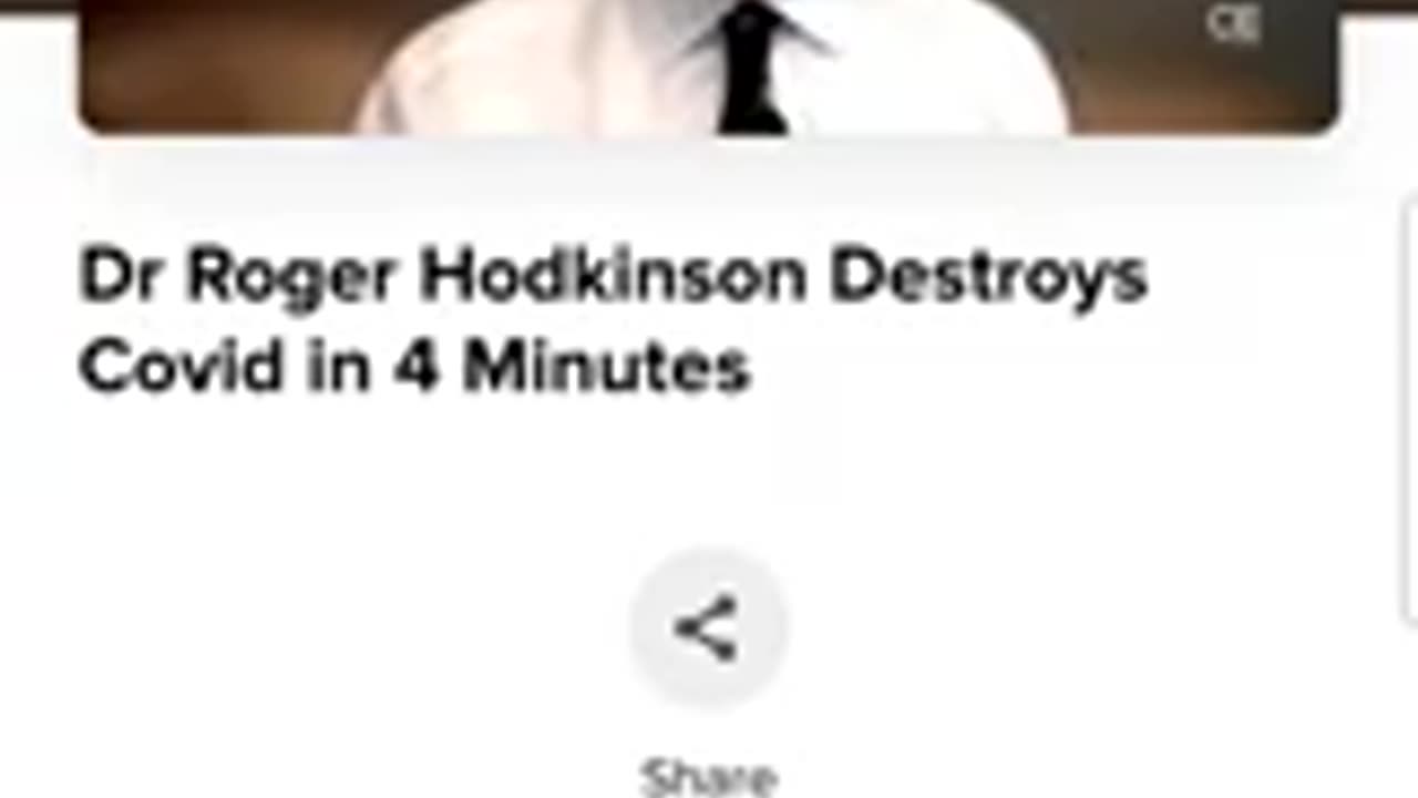 Dr Roger Hodkinson explains covid in 4 minutes