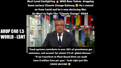 Tedros W.H.O Has An Emergency Warning " TO SAVE PLANET"