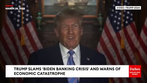 JUST IN TRUMP :Accuses POTAS of causing Economic Catastoph labeling in biden Banking Crises