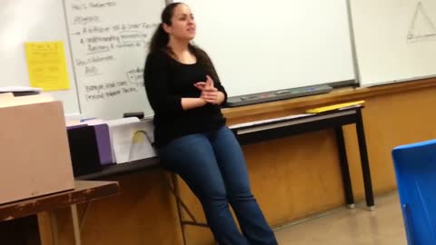 Teacher rapping in class room whih shocked her students