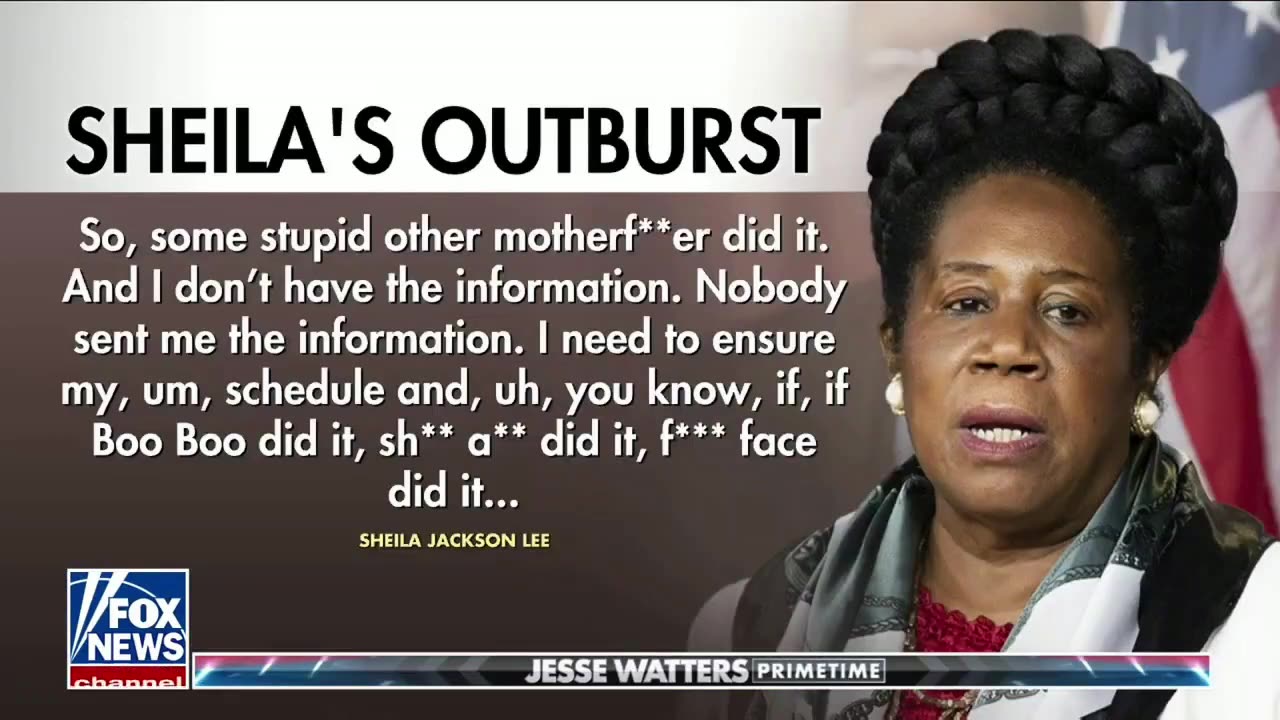 Wackjob Democrat Sheila Jackson Lee LOSES IT on Staffer