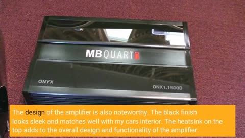 MB Quart FA1-1500.1 Mono Channel Car Audio #Amplifier-Overview