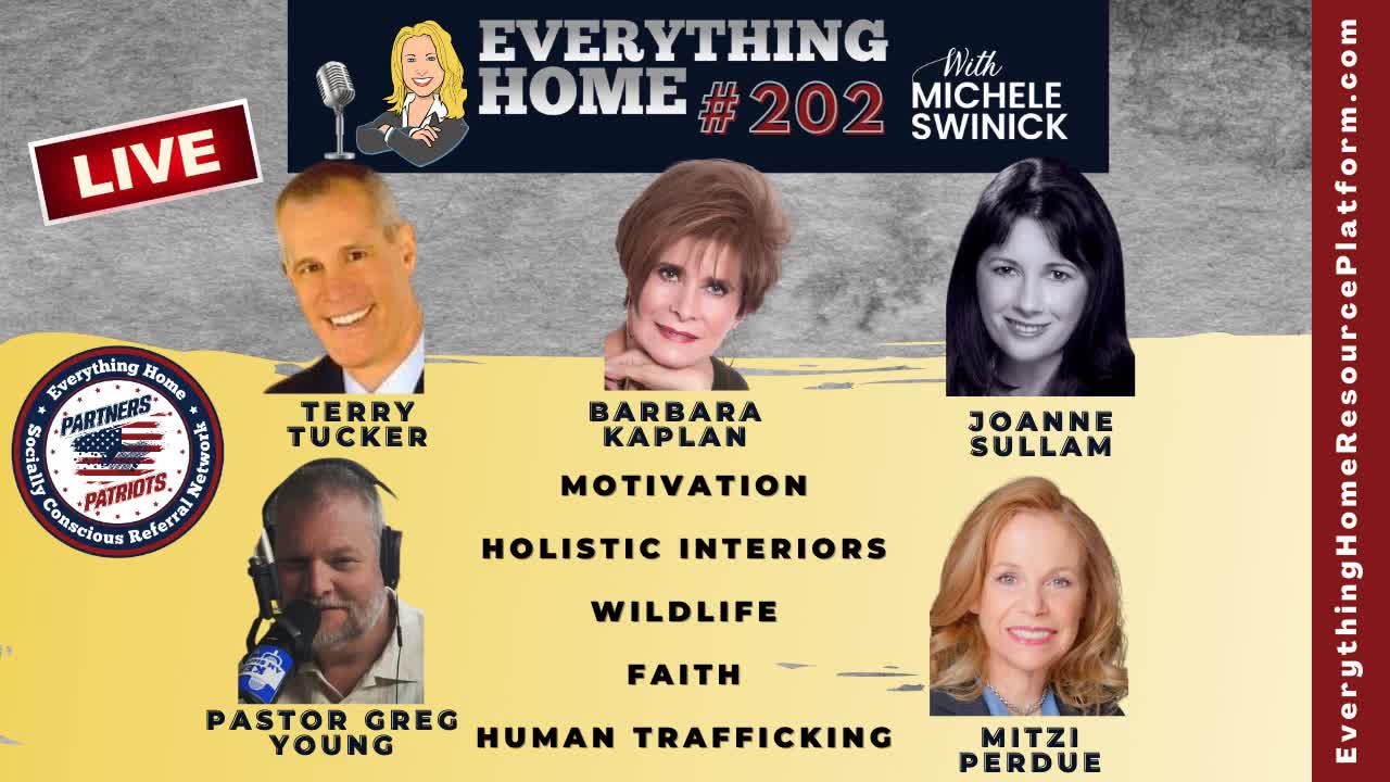 202 LIVE: Motivation, Holistic Interiors, Wildlife, Faith & Human Trafficking ***MUST LISTEN TO***