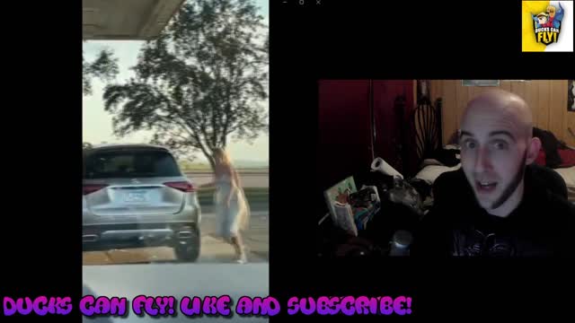 Lady Having Trouble Pumping Gas! (Ducks Reaction Video)