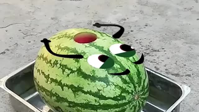Watermelon Fights With Lava