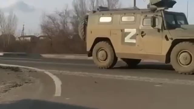 Trying to stop russian convoy