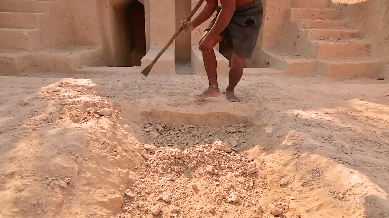 This Summer's Living & Building Underground Temple Tunnel House With Swimming Pools