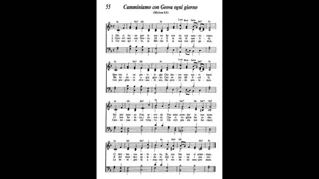 Camminiamo con Geova ogni giorno (canzone 55 da Cantate lodi a Geova)