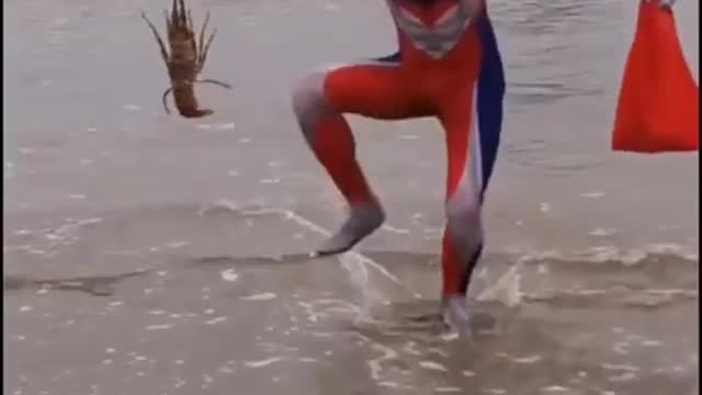 Ultraman be like when not fighting alien monster