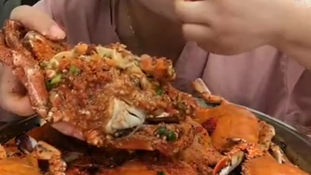 Mukbang seafood ASMR