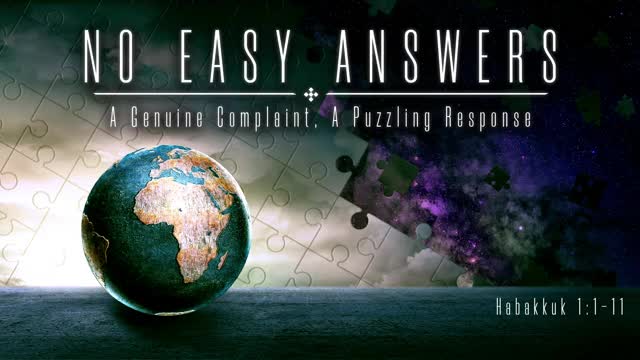 No Easy Answers Part 1 - Why Does God Allow Bad Things to Happen - Jonathan Youssef
