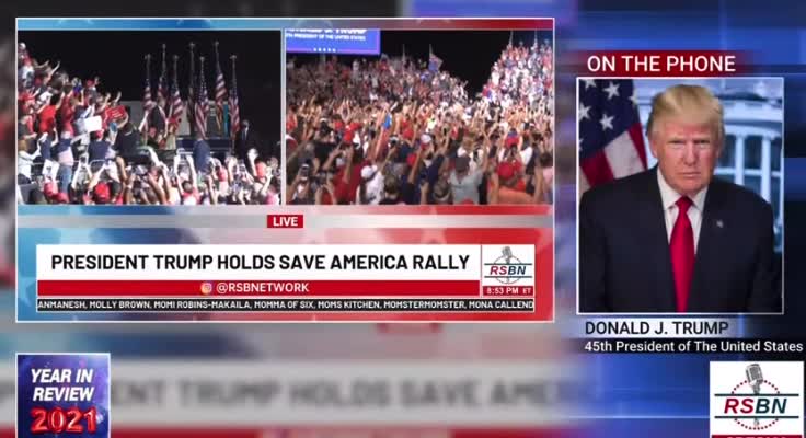 President Donald J Trump interview on RSBN December 30th 2021