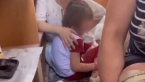Footage from the center of Donetsk after the shelling by the Armed Forces of Ukraine.