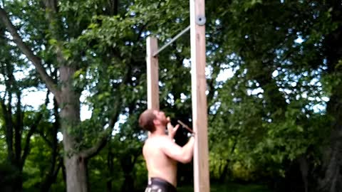 Bw plus 80 pound pull ups 2 reps