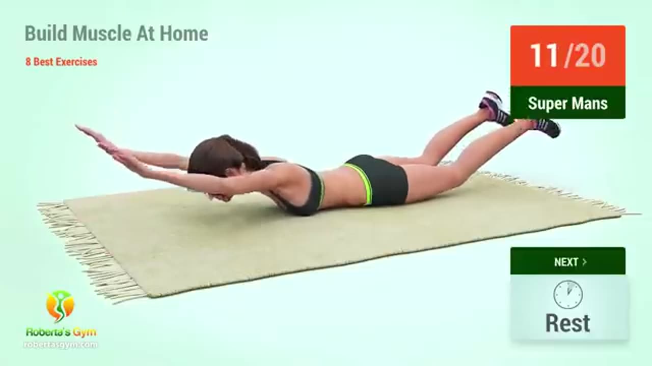 8 Best axercises to build muscle At home