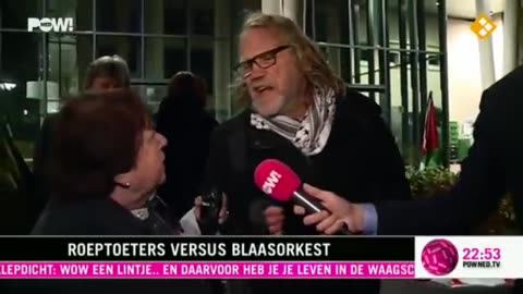 Beroepsdemonstranten tegen Israelisch legerorkest