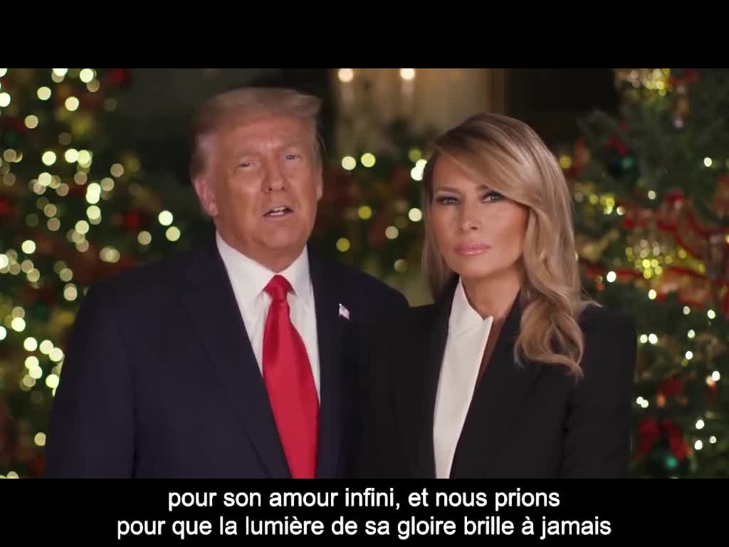 Le message de Noël 2020 du président Trump et de la Première dame (remix) (VOST)