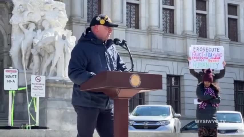 The People's Convoy joins Medical Freedom Rally in Harrisburg, PA 3/28/2022