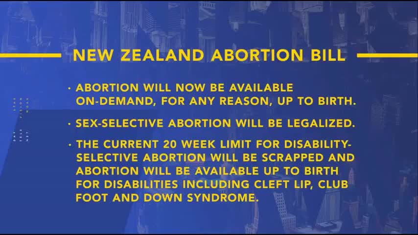 NZ passes worlds MOST EXTREME abortion legislation