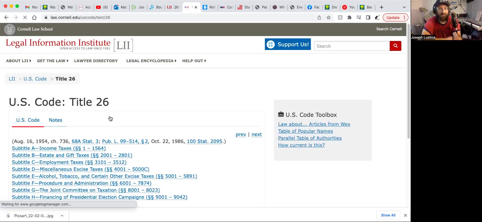 IRS code has no legality
