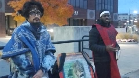 1/4 🦁🐑📜Street Preaching G.R.Michigan Camp (11/23/24) Hebrew Israelites