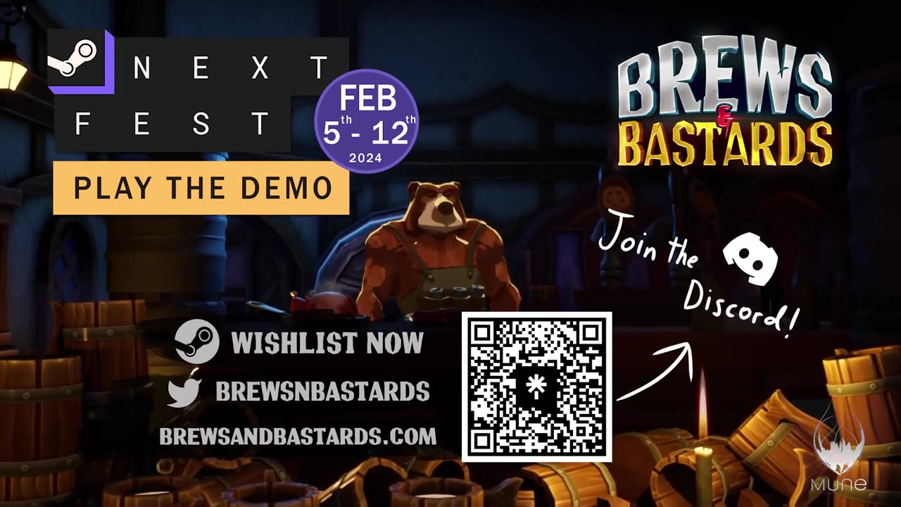 Brews & Bastards - Official Steam Next Fest Trailer