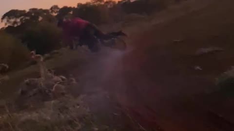 DIY motorbike crash