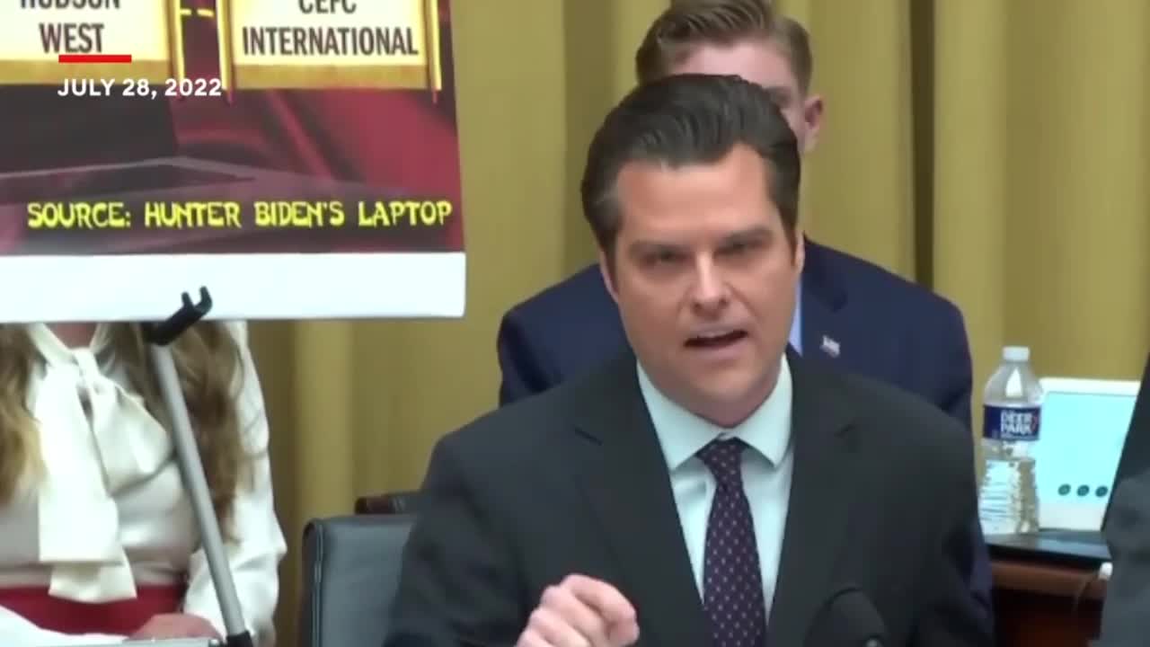 ‘Hunter Biden Is Compromised’: Matt Gaetz Grills DOJ Official On The President’s Son