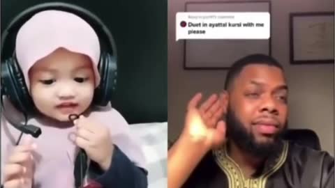 listen to this cute muslim baby reciting Quran